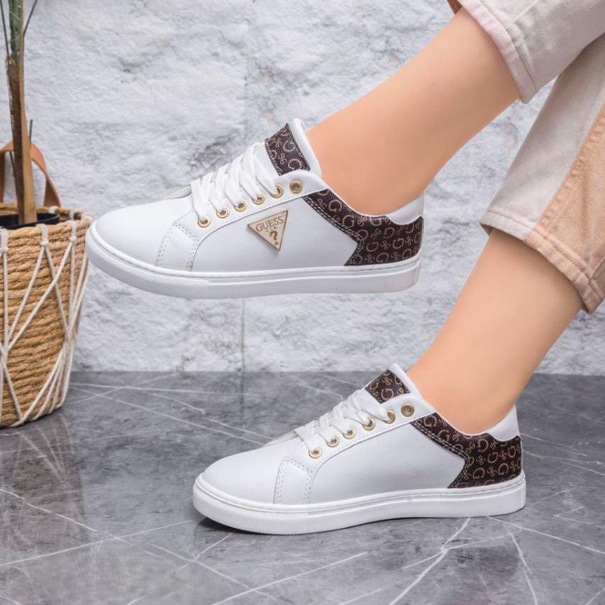 Guess white sneakers women online