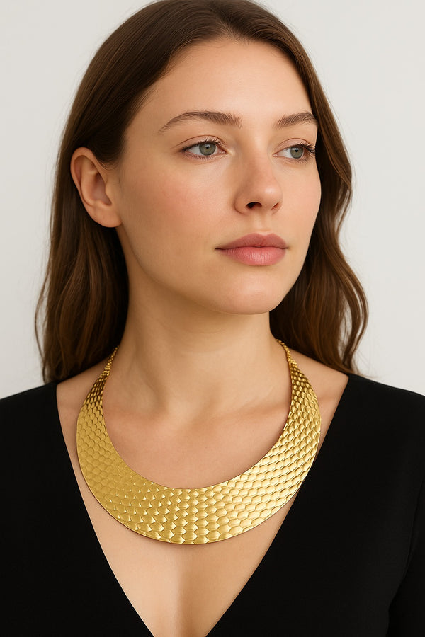 Stainless Steel Pure Bold Luxe Collar - N-13