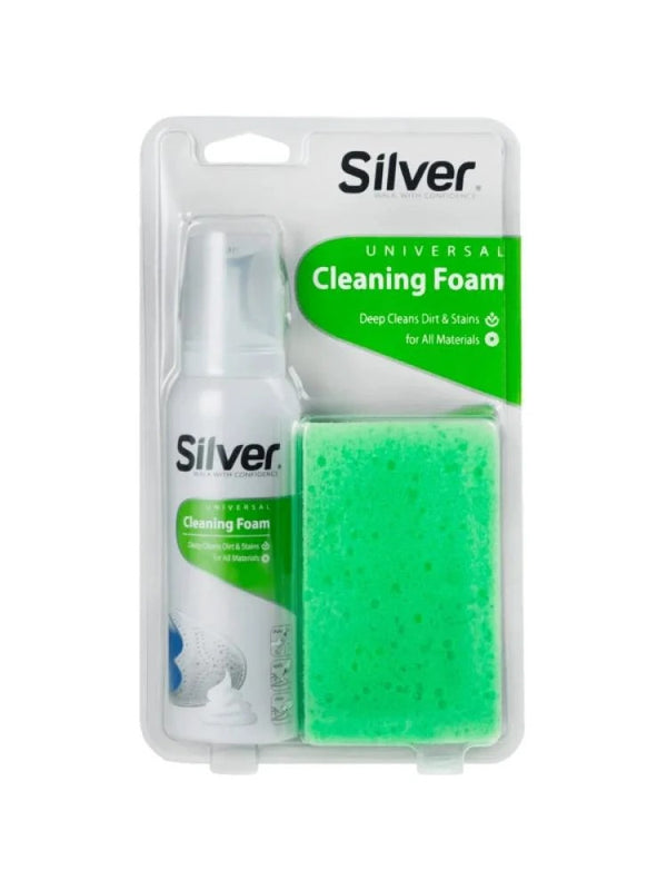 Foam Spray for Cleaning Shoes and Fabrics, Silver