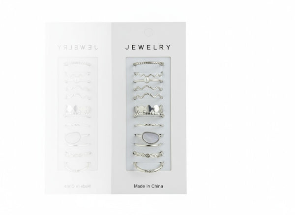 Elegant Gold Ring Set – 11 Pieces - RN-21