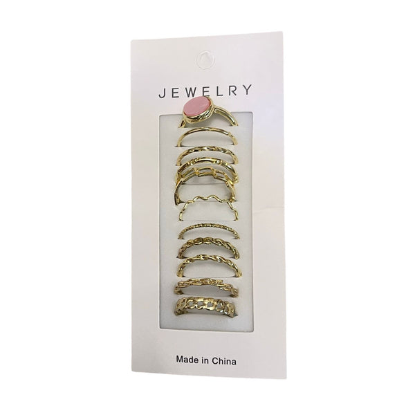Golden Ring Set – 11 Pieces RI-18