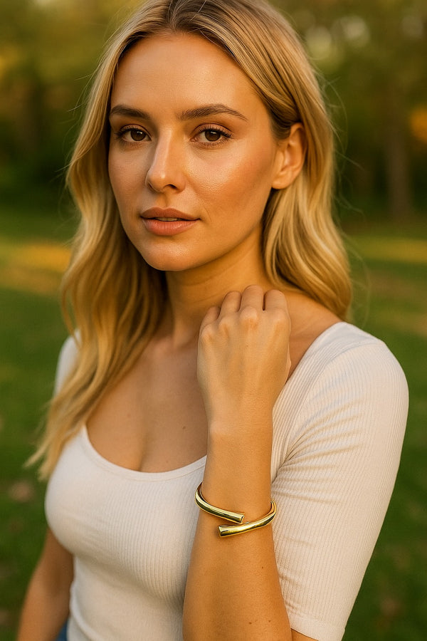 Open End Gold Cuff – BR-28