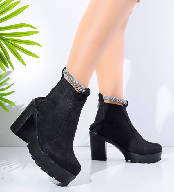 BOOT HEELS SUEDE - R-14