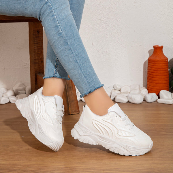 Chunky Sole Mesh Sneakers NR-11