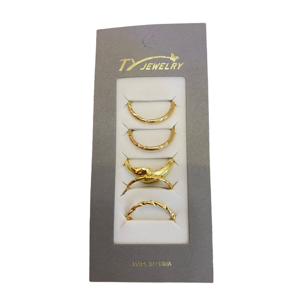 Golden Touch Ring Set – 5 Pieces RI-1