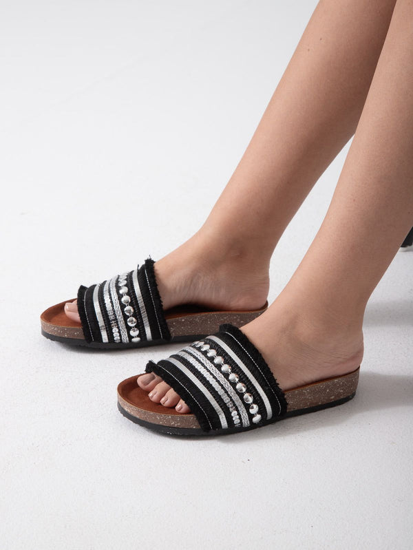 Flat Slipper with Thread and Sequin SF-64
