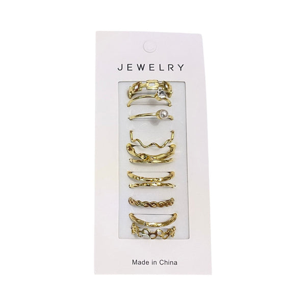 Golden Ring Set – 11 Pieces RI-19