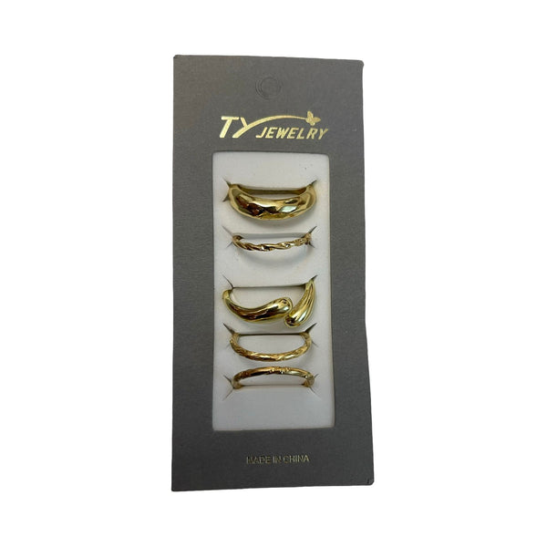 Golden Touch Ring Set – 5 Pieces RI-3
