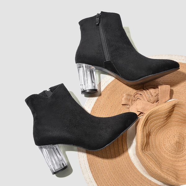 BOOT HEELS SUEDE - R-8