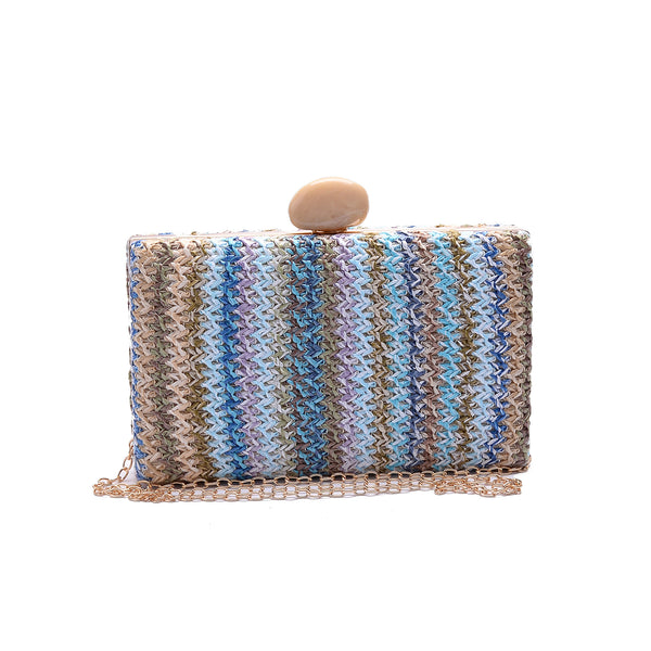 Pastel Woven Clutch Bag-VS-41
