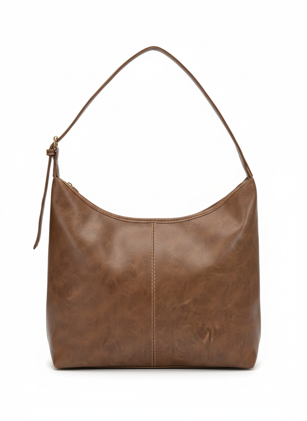 Elegant Faux Leather Shoulder Bag