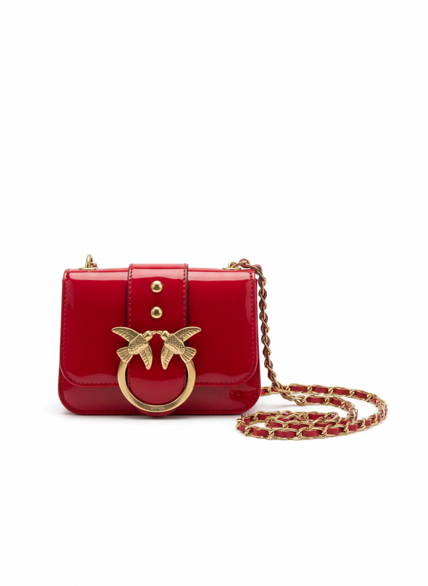 Chic Crossbody Bag with Gold Bird Detail – BA-21