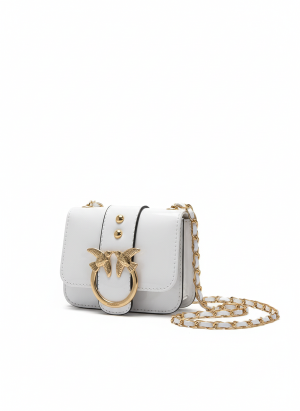 Chic Crossbody Bag with Gold Bird Detail – BA-21