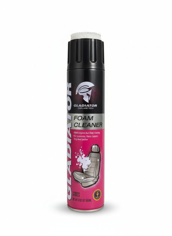 Gladiator Foam Cleaner is a quick-action cleaning spray
