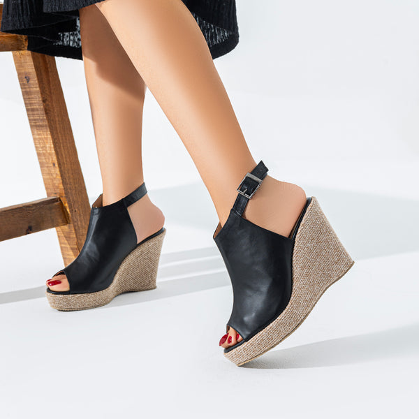 Sandals Women Wedge Heel Open-Toe W-8
