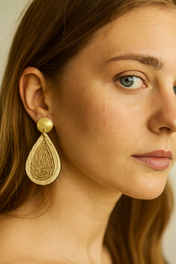 Handcrafted Colorful Teardrop Earrings - EA-21