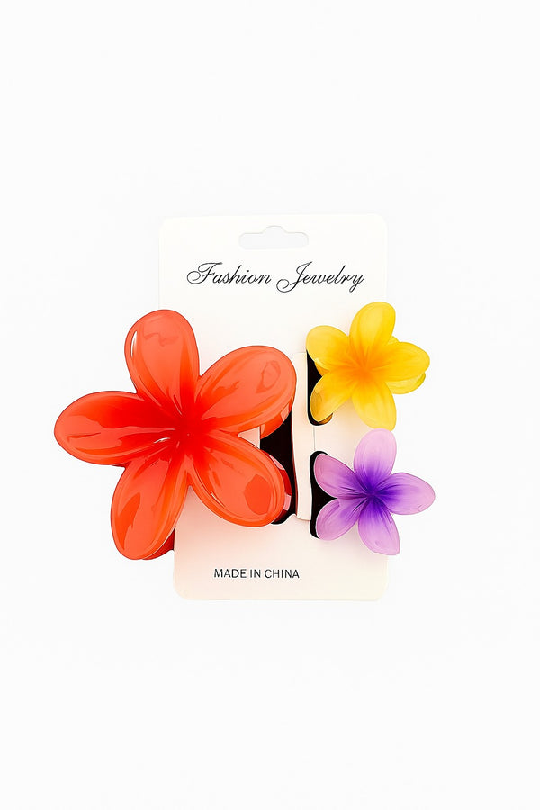 Tropical Flower Hair Clip Set – HC-1
