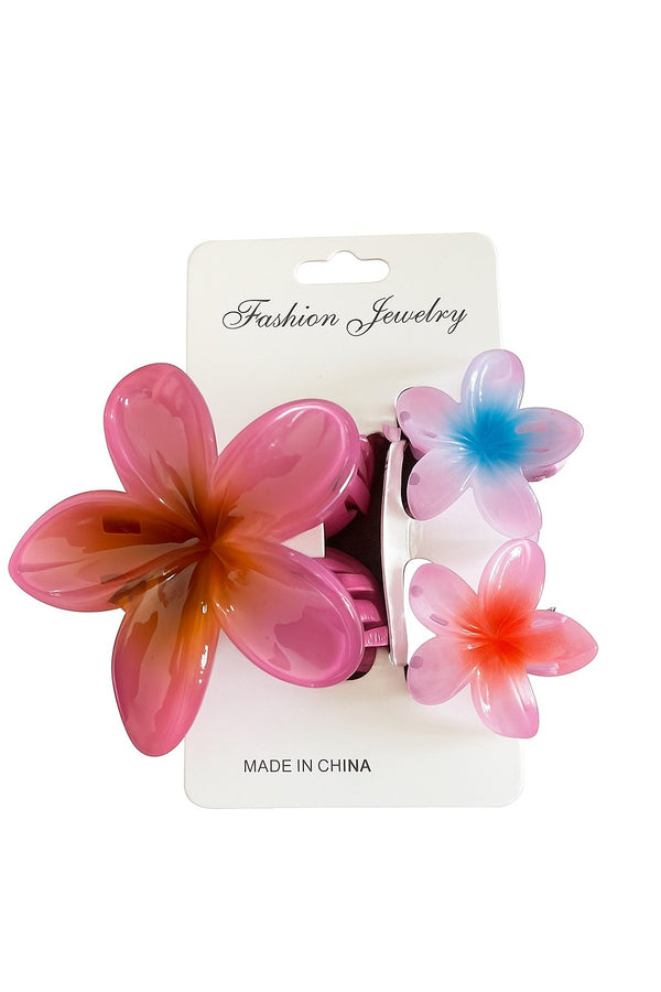 Tropical Flower Hair Clip Set – HC-4
