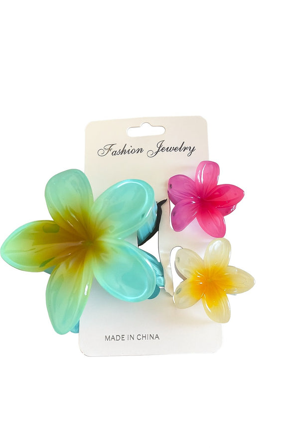 Tropical Flower Hair Clip Set – HC-6