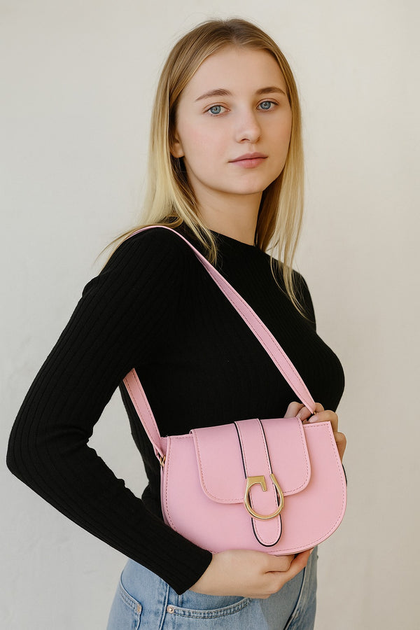 Crossbody Bag with stylish metal buckle  BA-9