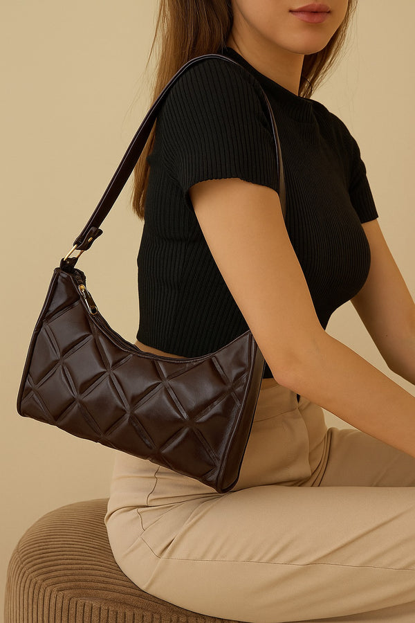 Vbranda Quilted Shoulder Bag – BA-14