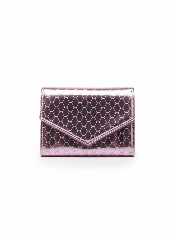 wallet with a glossy hexagonal design WA-18