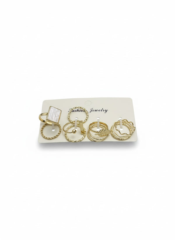 Golden Ring Set – 11 Pieces RN-25