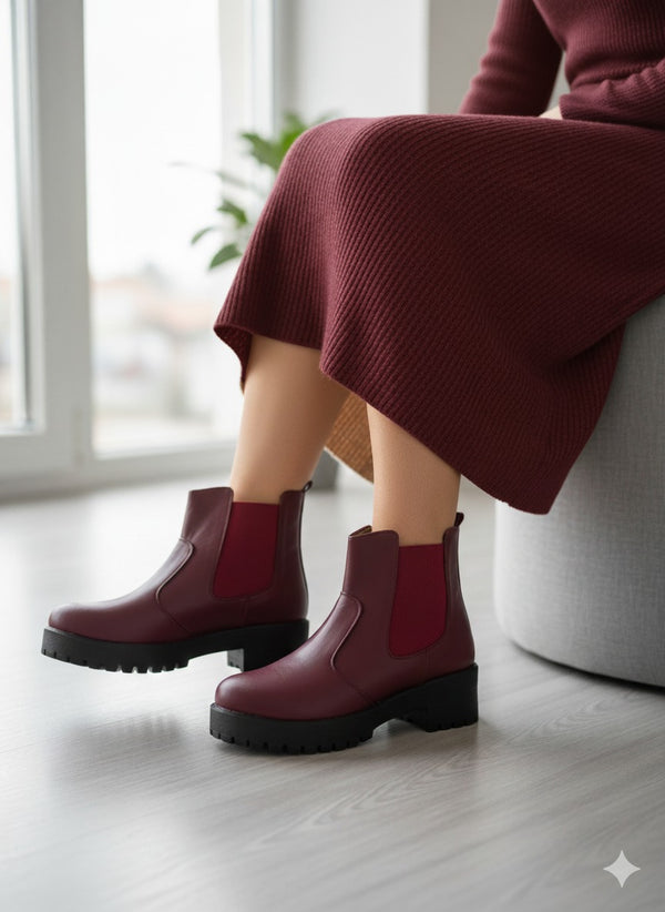 Ankle Boot Leather B-1