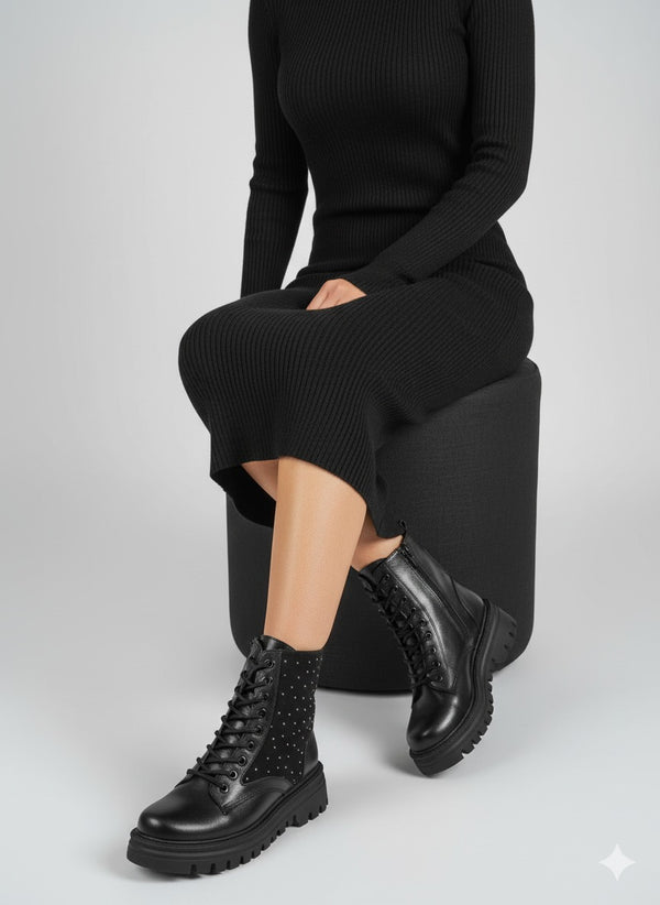 Luxe Combat Boots – B-50