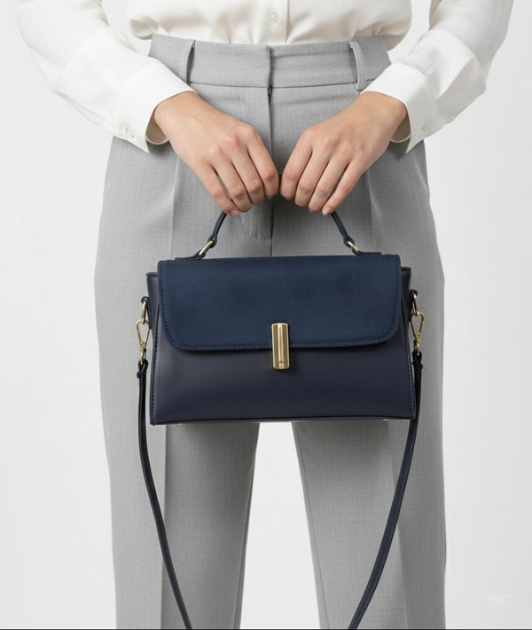 Bag made of luxurious leather and suede BA-47