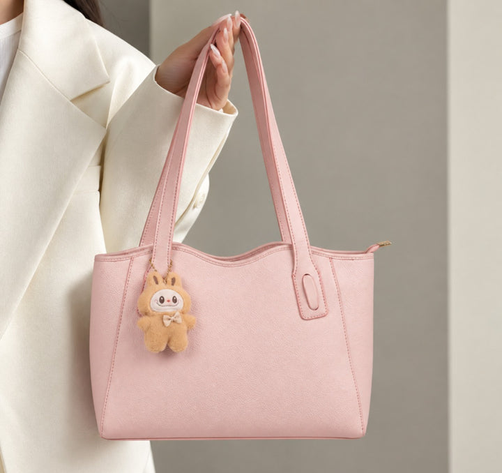 Leather shoulder bag with a cute charm BA-79 – Vbranda