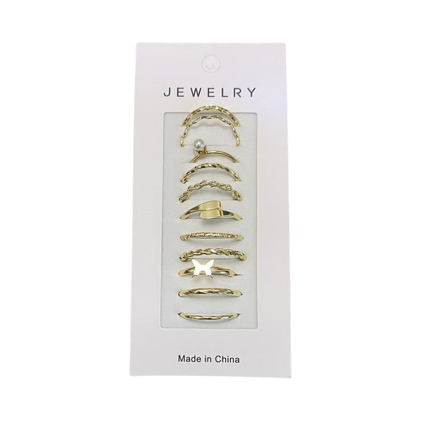 Golden Ring Set – 11 Pieces RI-16