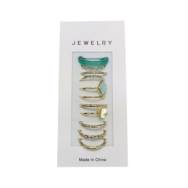 Golden Ring Set – 11 Pieces RI-17