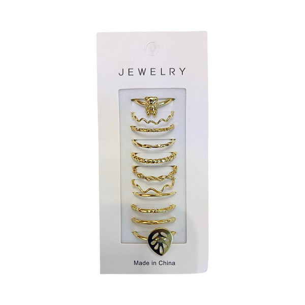 Golden Ring Set – 11 Pieces RI-11